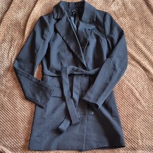 Forever 21 Charcoal Trench Coat